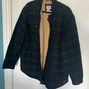 COPY - Men's XL Sherpa-Lined Scotch Plaid Shirt, Slightly Fitted